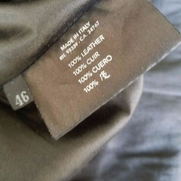 PRADA Vintage WOMAN MILANO BLACK SOFT LEATHER BLAZER JACKET SIZE EU 46 $5600 - Picture 10 of 10